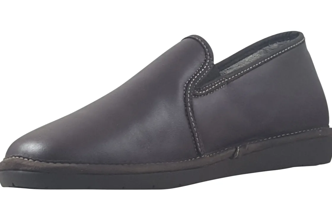 Nordikas Plain Toe | Mens Slippers<Noble (663-3M) Mens Leather Slippers
