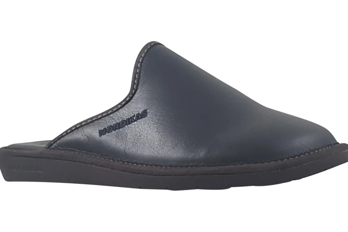 Nordikas Plain Toe | Sliders & Mules<Norwood (131-3M) Mens Leather Slippers