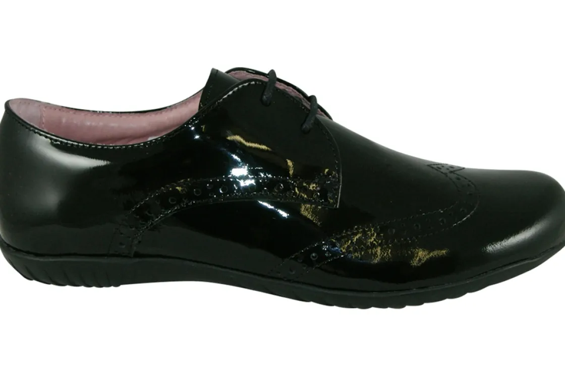 Petasil Junior Girls | Senior Girls<Emma 5650 Girls Leather Patent Shoes