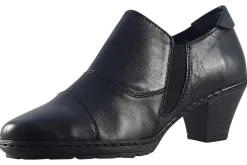 Women Rieker Womens Shoes<Officer 5717301 Black Womens Leather Shoes