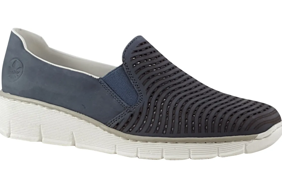 Women Rieker Womens Fashion Trainers<Slip 53792 Womens Leather Fashion Trainers