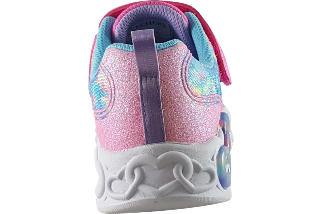 Skechers Velcro | Lights<Color Lovin' 303753L Girls Sports Trainers