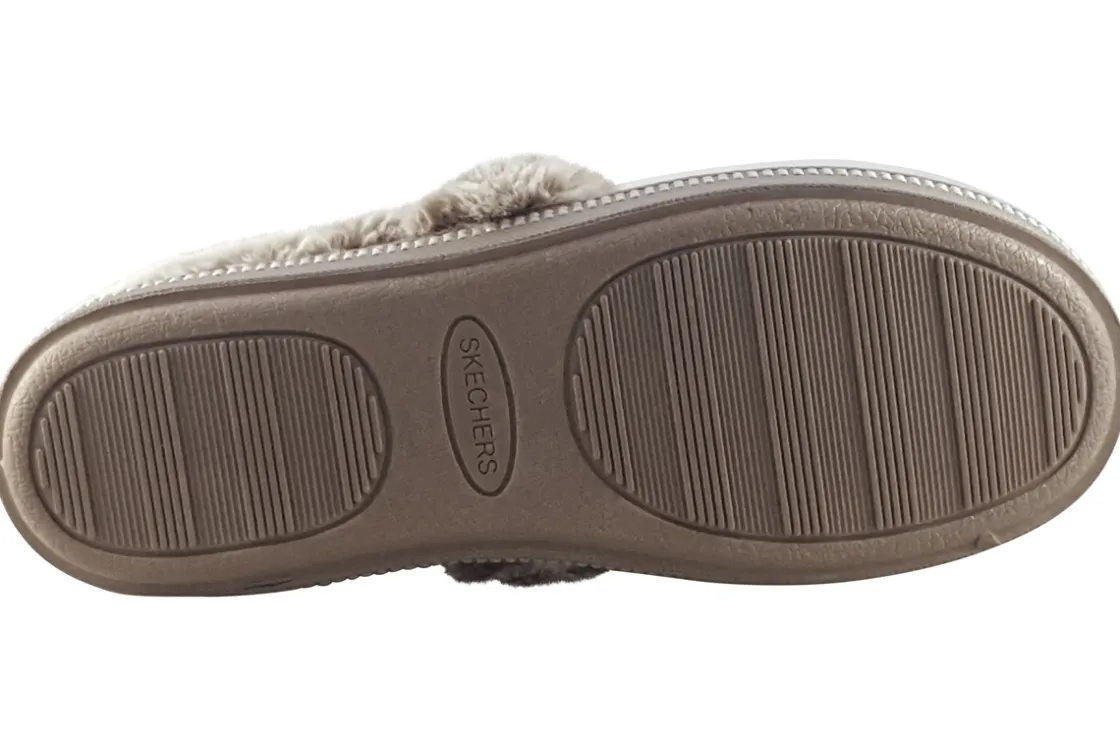 Women Skechers Womens Slippers<Cosy Camp LetsToast 167622 Womens Fluffy Slippers