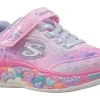 Skechers Velcro | Girls Trainers<Eternal Hearts 302696L Girls Fashion Trainers Light Pink Multi