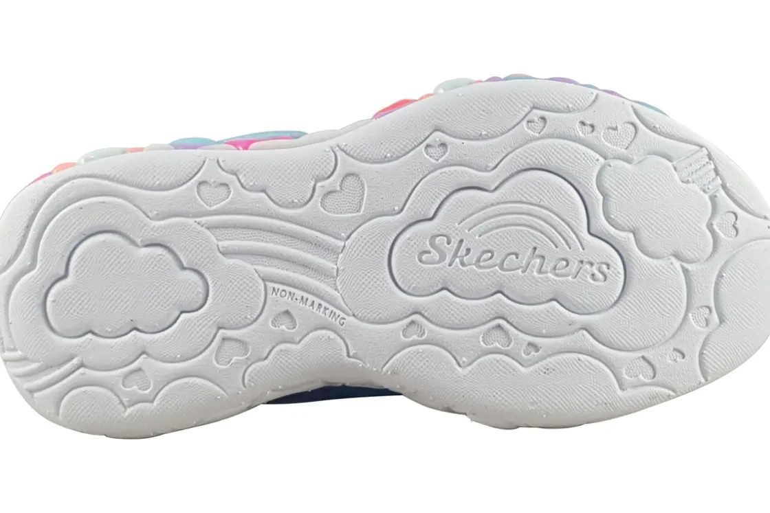 Skechers Velcro | Lights<Eternal Hearts 302696N Girls Trainers