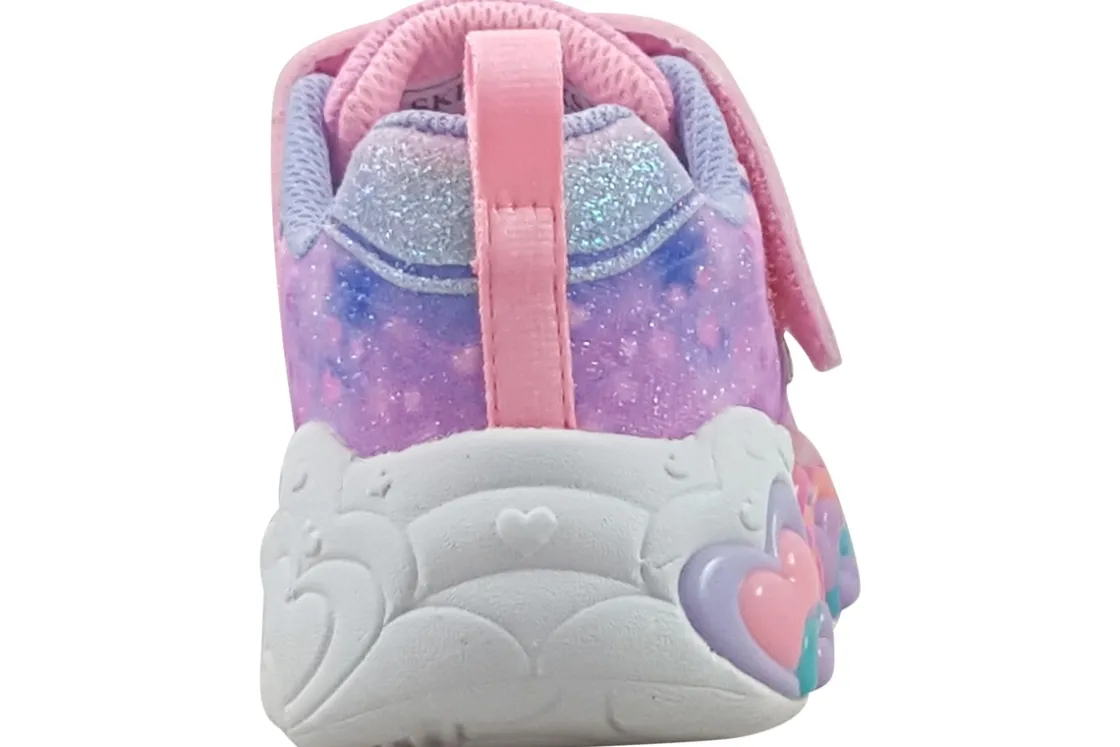 Skechers Velcro | Lights<Eternal Hearts 302696N Girls Trainers