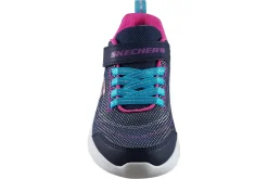 Skechers Velcro | Washable<Eternal Shine 302455L Navy Girls Sports Trainers