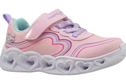 Skechers Velcro | Lights<Heart Lights 302689N Girls Trainers