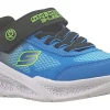 BOY Skechers Velcro | Lights<Krendox 401495L Boys Trainers Black Blue