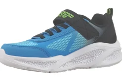 BOY Skechers Velcro | Lights<Krendox 401495L Boys Trainers Black Blue