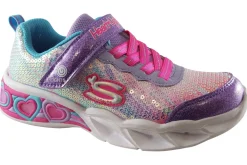 Skechers Velcro | Lights<Lets Shine 302313L Girls Sports Trainers