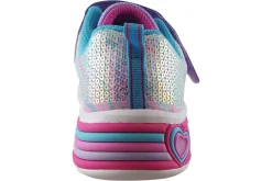 Skechers Velcro | Lights<Lets Shine 302313L Girls Sports Trainers