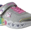 Skechers Velcro | Lights<Love Prism 303751L Girls Sports Trainers