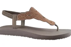 Women Skechers Womens Sandals<Meditation Perfect Pearl 119655 Womens Sandals