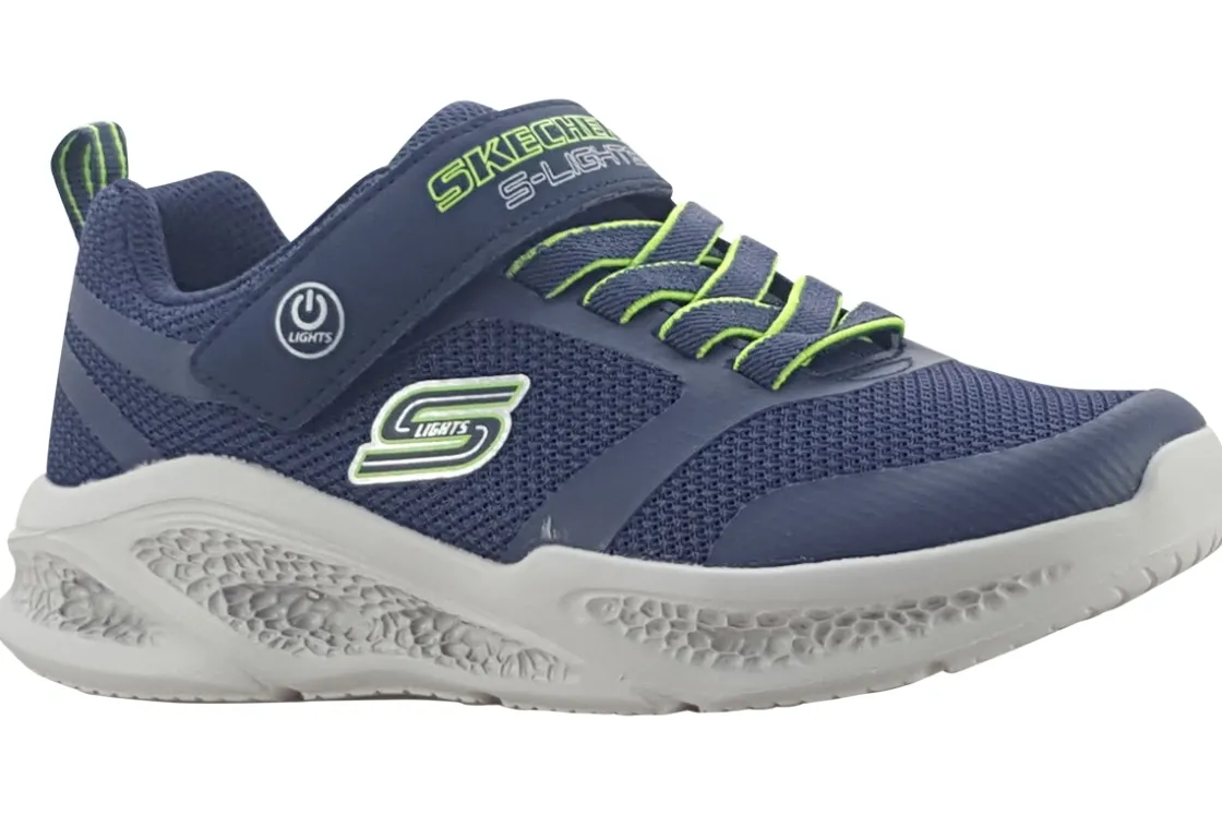 BOY Skechers Velcro | Boys Trainers<Meteor Lights 401675L Boys Sports Trainers