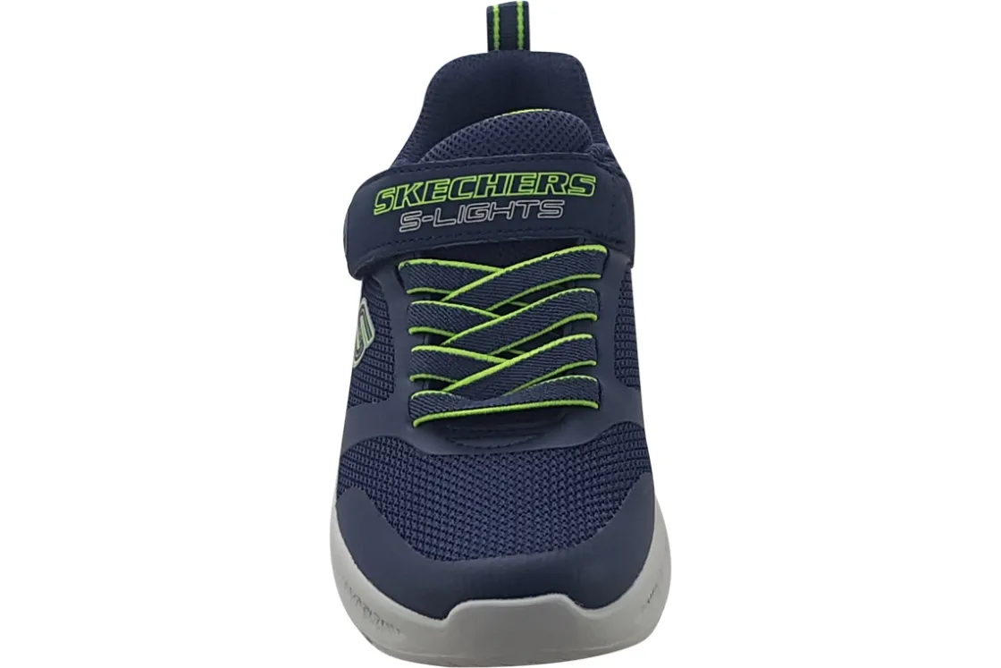BOY Skechers Velcro | Boys Trainers<Meteor Lights 401675L Boys Sports Trainers