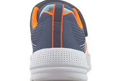 BOY Skechers Velcro | Boys Trainers<Microspec Adv 403926L Boys Fashion Trainers Navy Orange