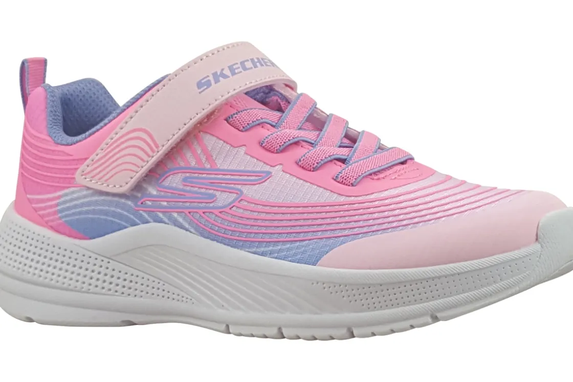 Skechers Velcro | Girls Trainers<Microspec Advanced 303575L Girls Fashion Trainers