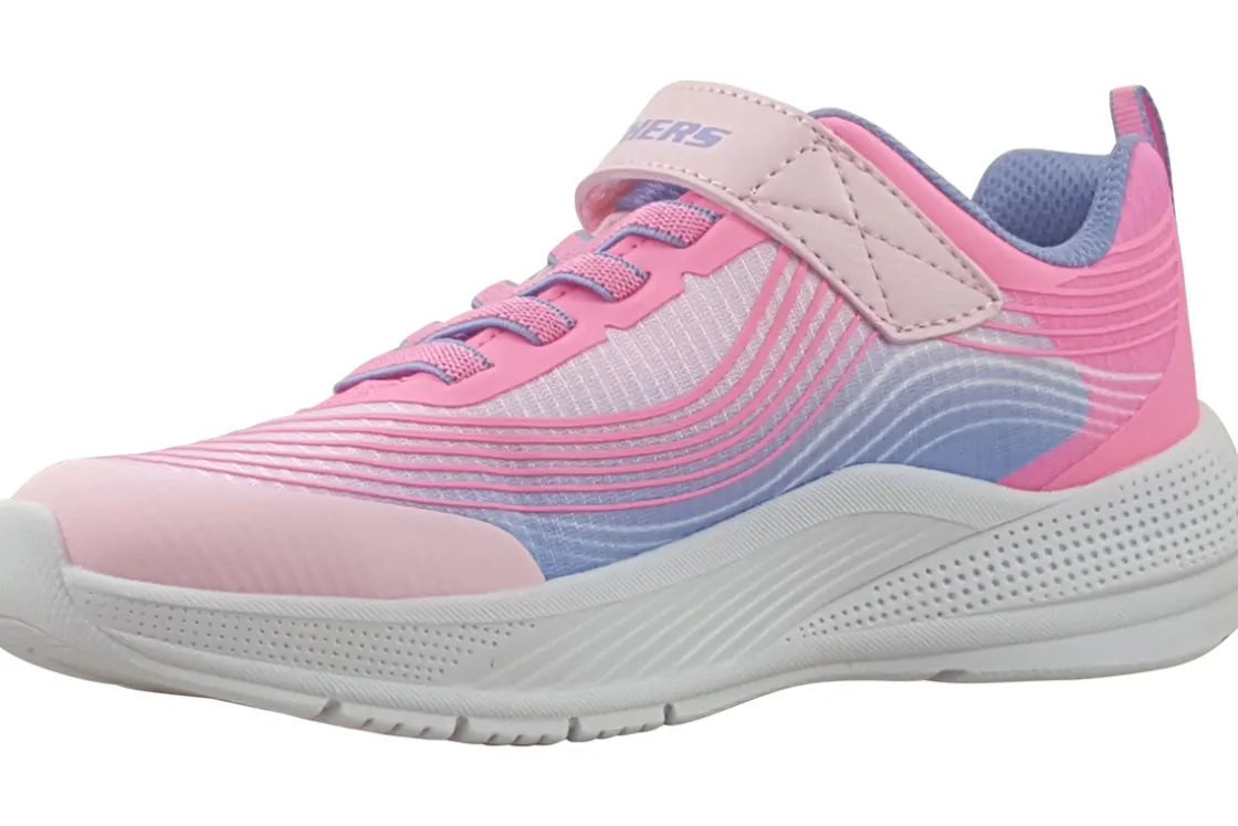 Skechers Velcro | Girls Trainers<Microspec Advanced 303575L Girls Fashion Trainers