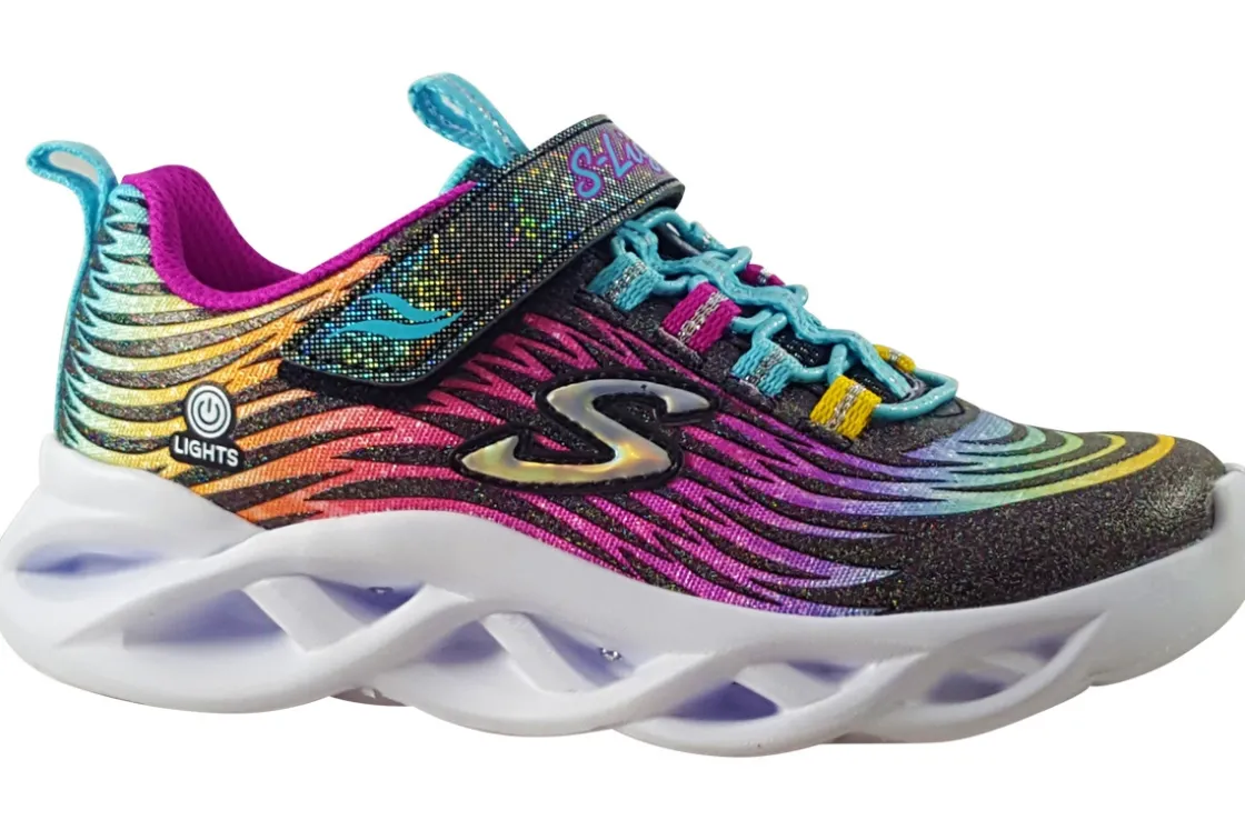 Skechers Velcro | Lights<Mystical Bliss 302321L Girls Sports Trainers