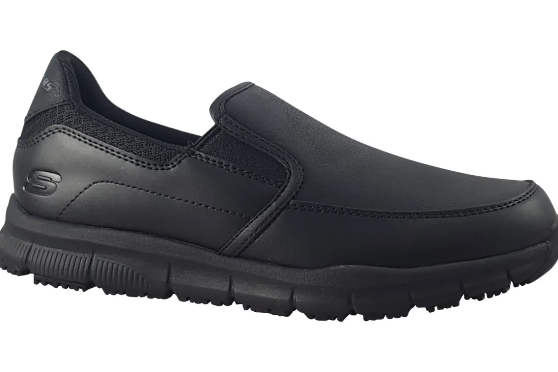 Women Skechers Womens Sports<Nampa Annod 77236EC Womens Slip Resistant Sports Trainers