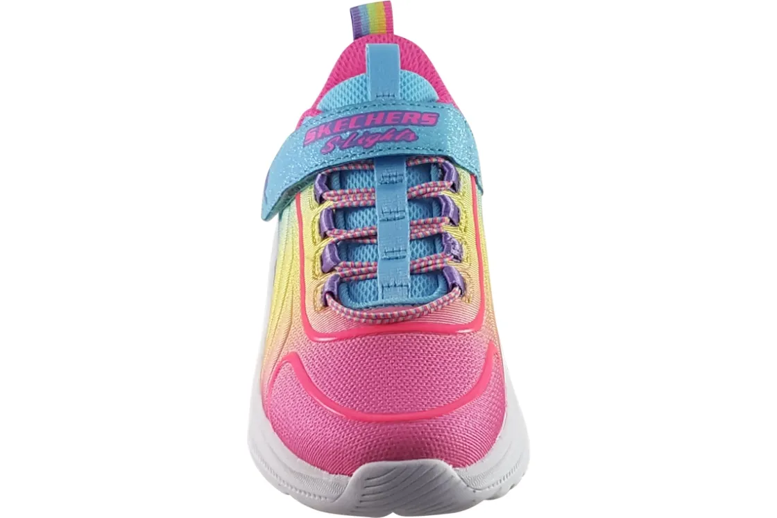 Skechers Velcro | Lights<Rainbow Cruisers 303721L Girls Sports Trainers