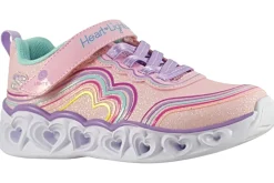 Skechers Velcro | Lights<Retro Hearts 302689L Girls Trainers
