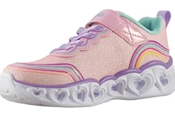 Skechers Velcro | Lights<Retro Hearts 302689L Girls Trainers