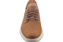 Skechers Plain Toe | Mens Shoes<Slip-Ins Garza 205046 Tan Mens Leather Fashion Trainers