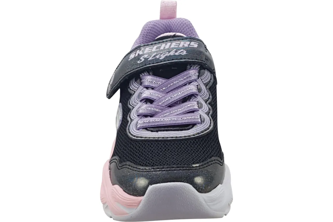 Skechers Velcro | Lights<Twisty Glow 303717L Girls Trainers