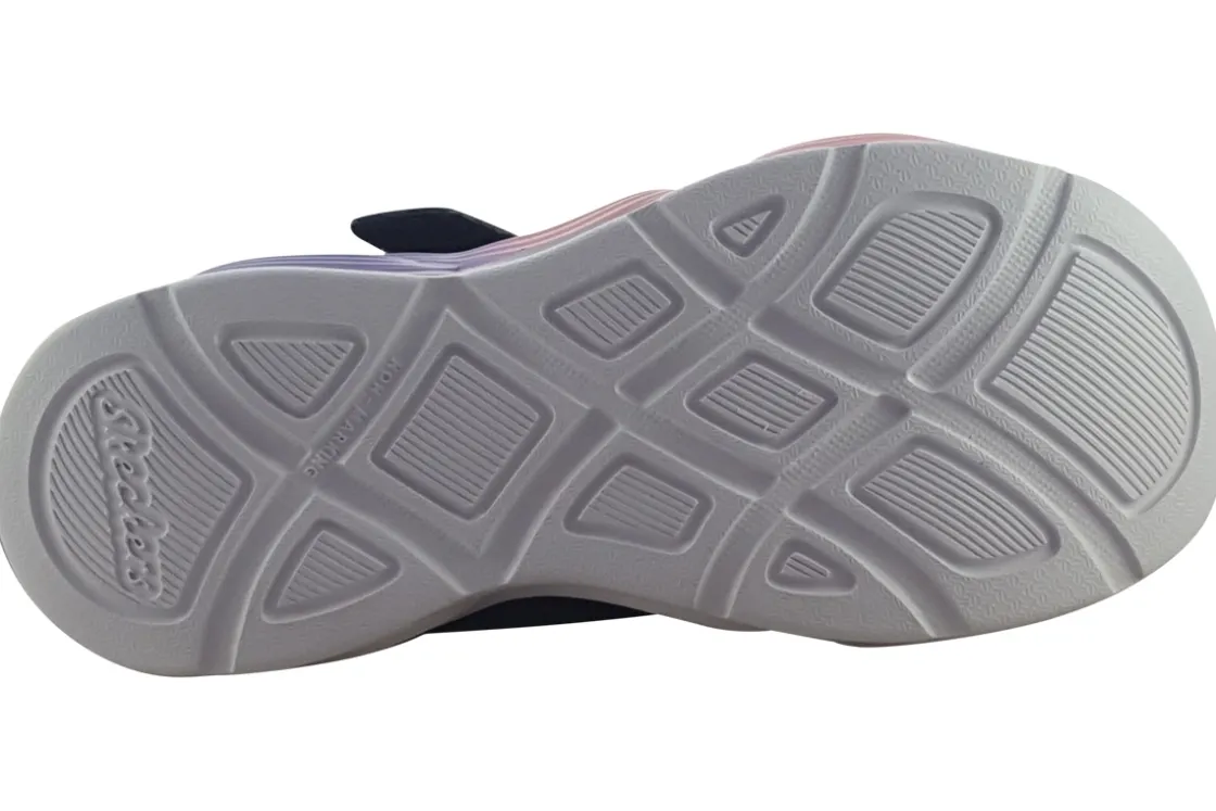 Skechers Velcro | Lights<Twisty Glow 303717L Girls Trainers