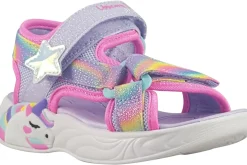 Skechers Velcro | Lights<Unicorn Dream 303107N Girls Light Up Sandals