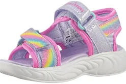 Skechers Velcro | Lights<Unicorn Dream 303107N Girls Light Up Sandals