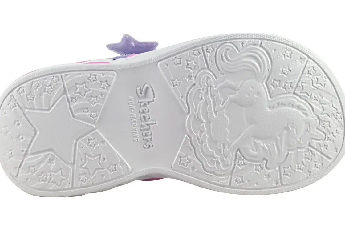 Skechers Velcro | Lights<Unicorn Dream 303107N Girls Light Up Sandals
