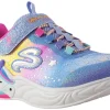 Skechers Velcro | Lights<Unicorn Dreams 302311L Girls Sports Trainers