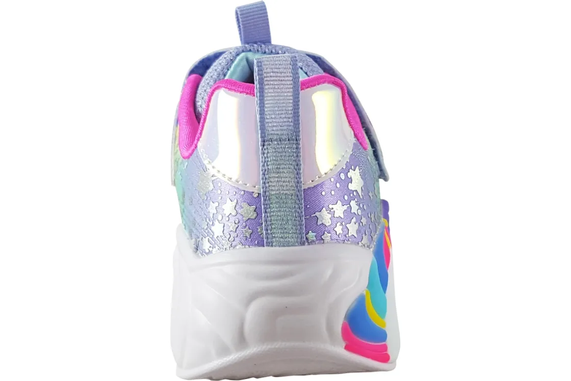 Skechers Velcro | Lights<Unicorn Dreams 302311L Girls Sports Trainers