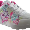Skechers Laced | Washable<Uno Lite-My Drip 310391L Girls Sports Trainers