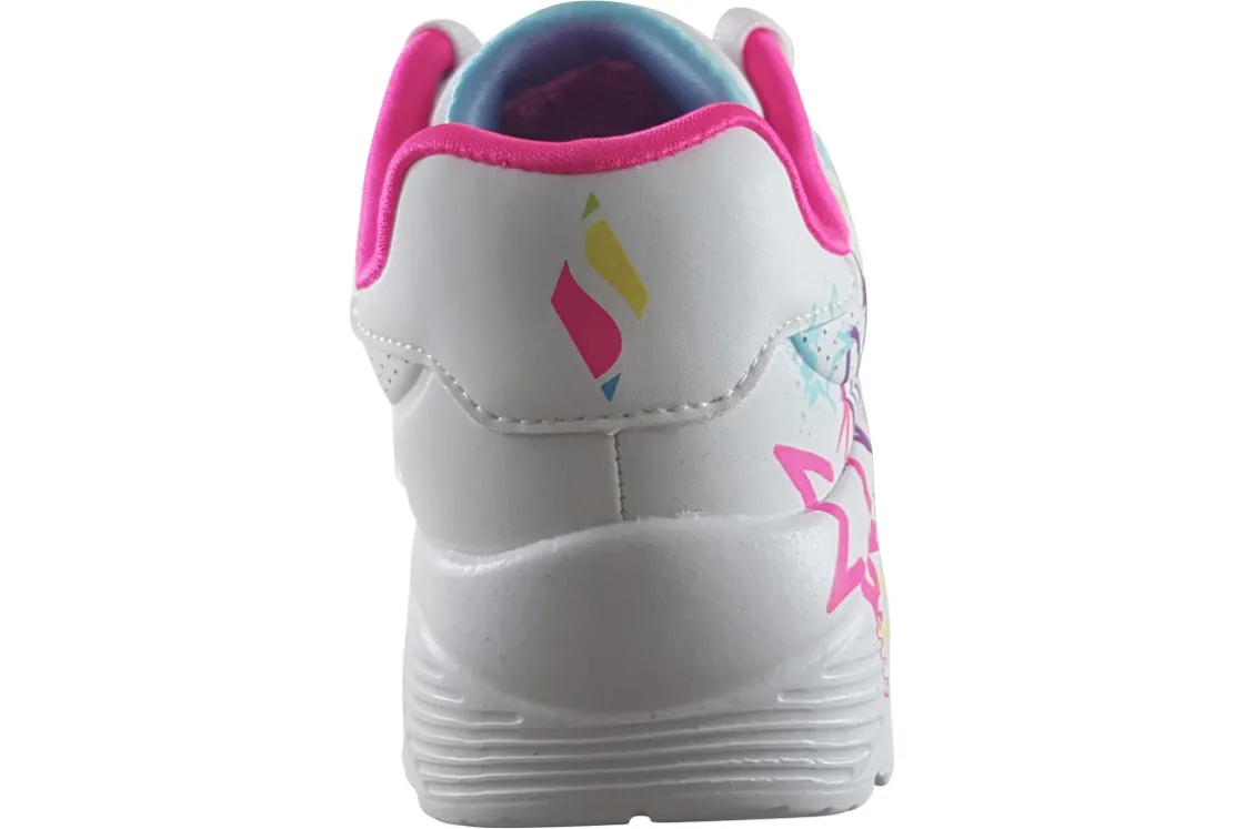 Skechers Laced | Washable<Uno Lite-My Drip 310391L Girls Sports Trainers