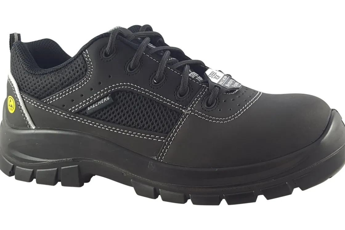 Skechers Mens Shoes<Work Trophus 200001EC Mens Leather Steel Toe Shoes