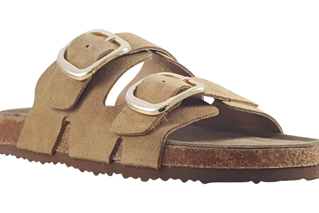 Women S.Oliver Womens Sandals<Lirk 27101-44 Womens Nubuck Sandals Peach