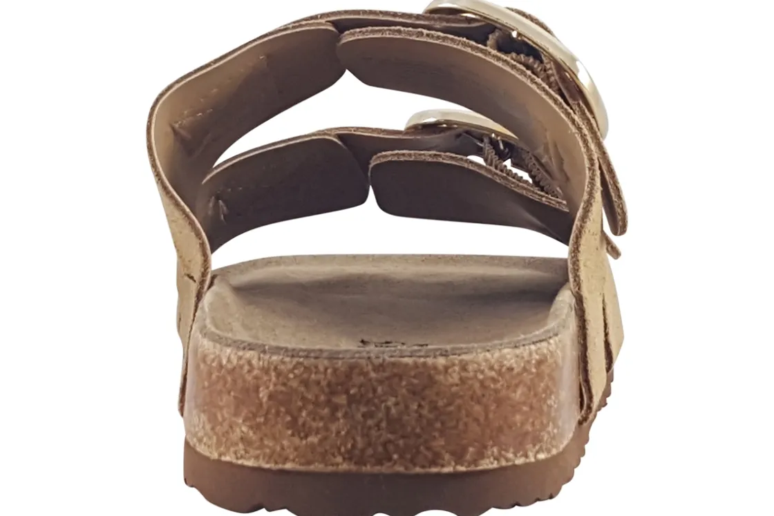 Women S.Oliver Womens Sandals<Lirk 27101-44 Womens Nubuck Sandals Peach