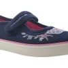 Start-rite Velcro | Girls Shoes<Beach Comb 6195-9 Navy Glitter (F Fit) Girls Shoes