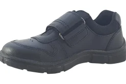 BOY Start-rite Junior Boys | Velcro<Chance 2807-7 Black Boys Leather School Shoes