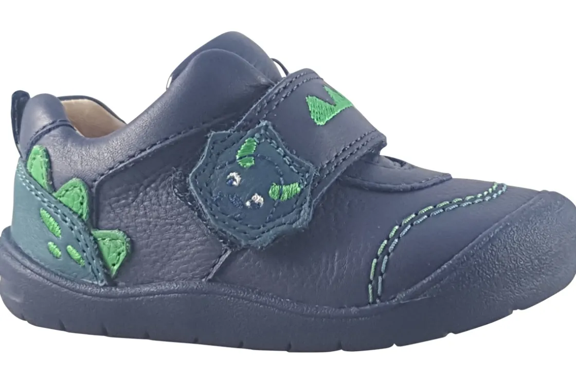 BOY Start-rite Velcro | Boys First Shoes<Dino Foot 0829-9 Boys Leather First Shoes