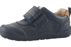 BOY Start-rite Velcro | Boys First Shoes<Footprint 0769 Navy Boys Leather First Shoes