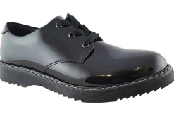 Start-rite Junior Girls | Senior Girls<Impact 3518 Black Girls Leather Patent School Shoes