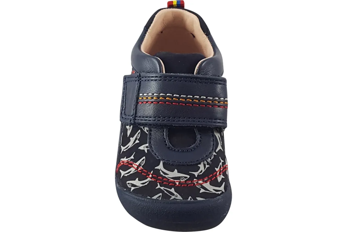 BOY Start-rite Velcro | Podiatrist Approved<Jaws 0782 Boys Nubuck First Shoes