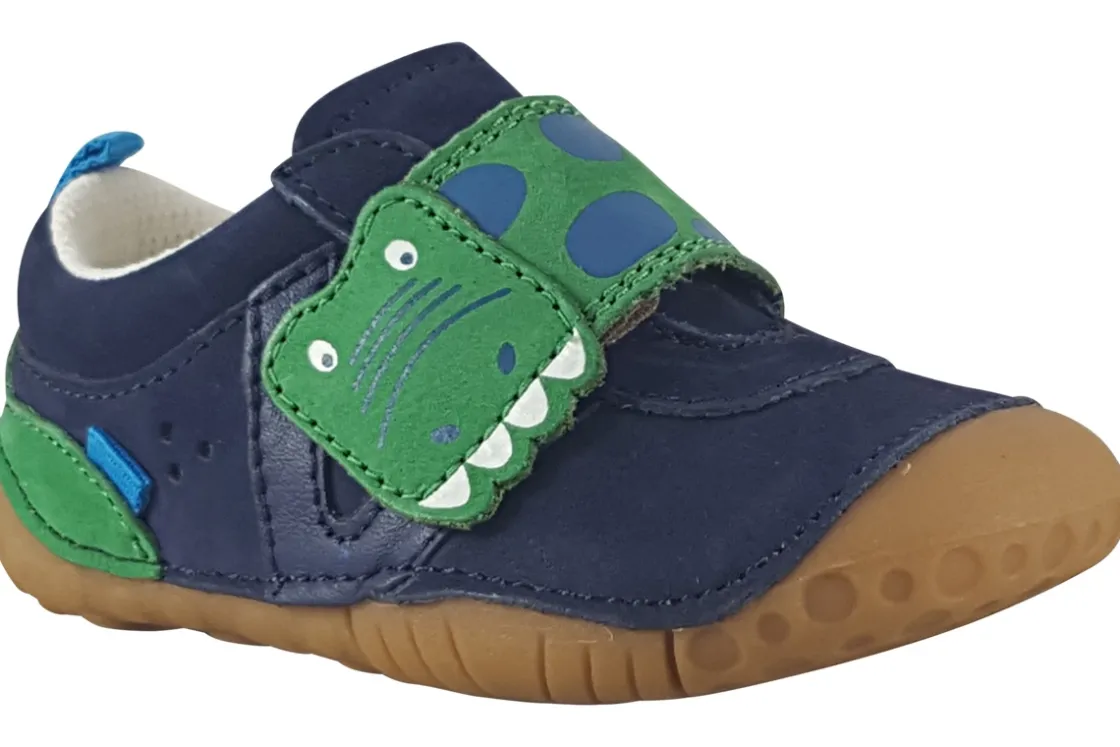 BOY Start-rite Velcro | Podiatrist Approved<Little Mate 0819-9 Boys Suede Leather First Shoes
