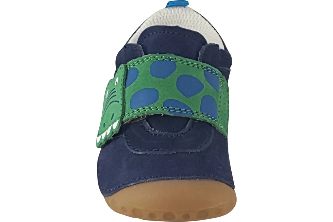 BOY Start-rite Velcro | Podiatrist Approved<Little Mate 0819-9 Boys Suede Leather First Shoes