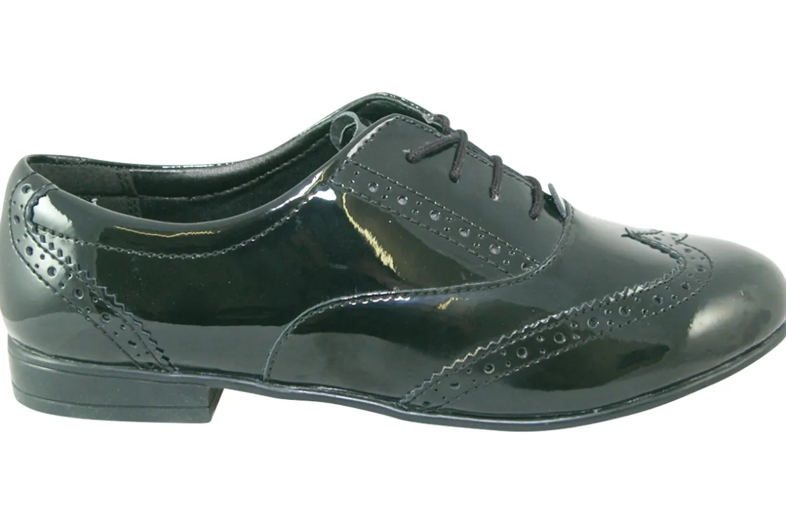 Start-rite Junior Girls | Senior Girls<Matilda 7332 Black Girls Leather School Shoes